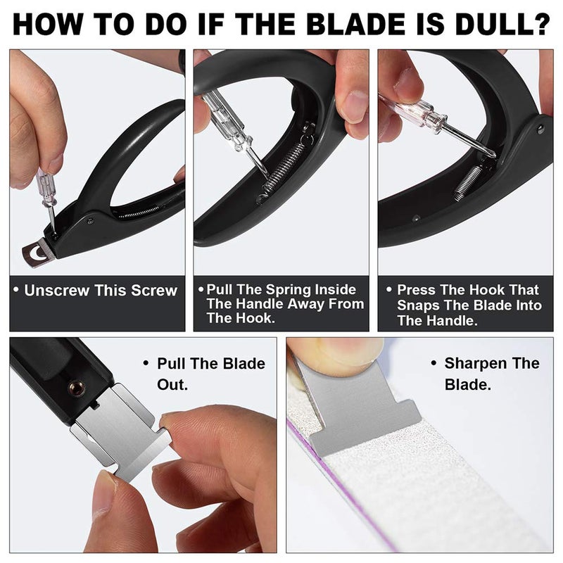 GA&EN Black Adjustable Artificial Acrylic Fake Nail False Nail Tip Clipper Cutter Trimmer Manicure Pedicure Sharp Blade Clip Tool For Salon Home Nail Art Beauty Design DIY - Image 4